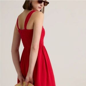 Quince Red Jumpsuit Size S